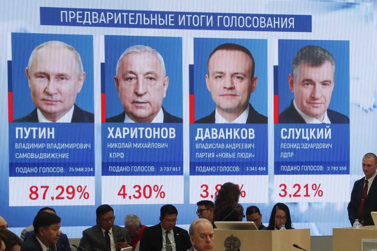 Putin gana quinto mandato con amplia ventaja